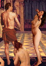 Bound, hung, whipped and humiliated by the worst wardens in quoom dark, damp prissons!