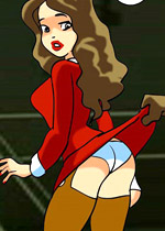 Sexy stripping toon babes