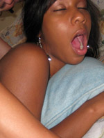 Black babe self shots