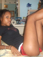 Black babe self shots