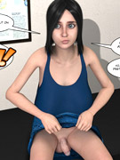 Hot fuck in all the holes with tight babe and huge cock in adult cartoon