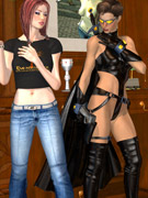 Amazing 3d model showing her big tits and shaved pussy in 3d porn games