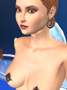 Insanely hot cartoon porn with very hot curly blonde completely naked