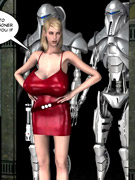 Amazing latex dressed 3d chicks are real cock teasers.