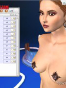 Two trolls fuck big boobed blone slave in both holes!