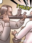 Xxx toon bdsm pics of sexy shaped hotties gets whipped and cum covered by strangers.