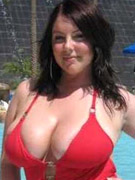 Photo collection of a kinky amateur chunky babe showing her fat ass
