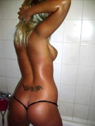 Hot lexi gets her cooch drilled hard in doggy style standing on the toilet bowl