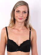 Teen kasia in black lingerie