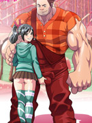 Horny toon dude screws his dick deeply into hot chick's snatch