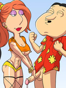 Sex hungry older teacher lookin at his busty student in miniskirt and turning on.
