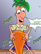 Xxx comics pics of enormous toon peckers stretching tight pussies and ass holes.