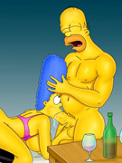 The simpsons having cool threesome fucking in dirty porn toon