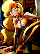 Big tits and apple butt cartoon gfs trying black dicks in their tight pussies.