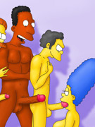 Sex hungry white cartoon girls trying their first butt sex with horny black dudes.