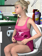 Cartoon hero helen gets a dildo in her mouth and hard pecker in her tight pussy.