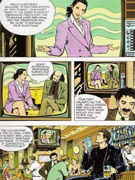 Two dudes enjoys watching cool chick's booty in sex comics