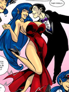 In this cool adult porn cartoon cool babe with huge tits seduces a dude to sex