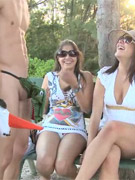 These girls have some fun with the boys at the fitting rooms