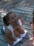 Carly parker and rachel suck a big cock together
