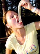 First timer deep throat fucking and cum covered