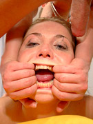 Stunning shyla shows off her deepthroat skills