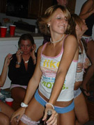 Many drunk chicks nailed hardcore at a horny orgy party
