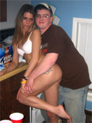 Three guys get teeny drunk and use her every hole