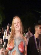Hot and wild party girls trading their clothes for drinks