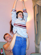 Partying collegegirls getting drunk and having group sex fun with stripper hunk.