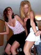 Awesmoe xxx pics of four busty drunk babes dominating handsome guy and riding his cock.