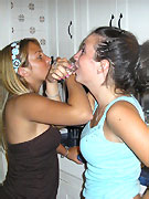 Hot sexy girls drinking booze nailed hard by horny guys