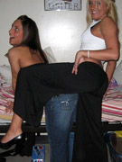 Party girls with huge tits licking each others nipples