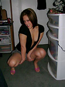 A pair of drunk stunning brunettes seduced lucky guy in his bedroom and enjoying threesome.