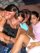 Night club party beauties undressed and involved weel-hung stipper to orgy fun.