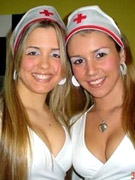 Embarrassed nude girls