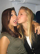 Drunk partygoers having outrageous sex inside of a publicbar