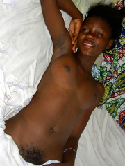 Shipwrecked deserea exposes her large breasts, beautiful dark skin, and seriously inviting ass on the side of a boat.