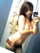 18yo emo teen get's naughty on kitchen & shows off her body