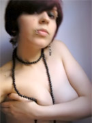 Sex starving alt teen teasingly revealing her sweet pussy of tight panties.