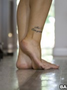 Hot girl with smooth soles