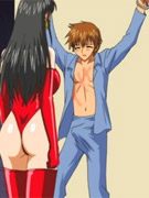 Hot photo session with hentai blonde getting packed at work