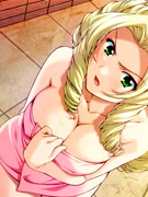 Hot hentai sex pics of busty shemales enjoying hardcore threesome with sexy bimbos.