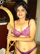Indian babe in a pink bikini