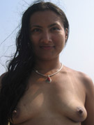 Indian girl bela giving her man a blowjob