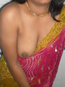 Dirty indian chick in black night gown undresses to demonstrate her small tits