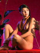 Exotic indian model monkia swallowing a prick before bouncing on top of it and gets a nasty facial