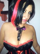 Nasty chick takes off her sexy thong to show you her lewd pussy