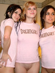 Some teen sluts have fun when fucking a cute guy