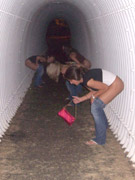 Pissing caught on camera